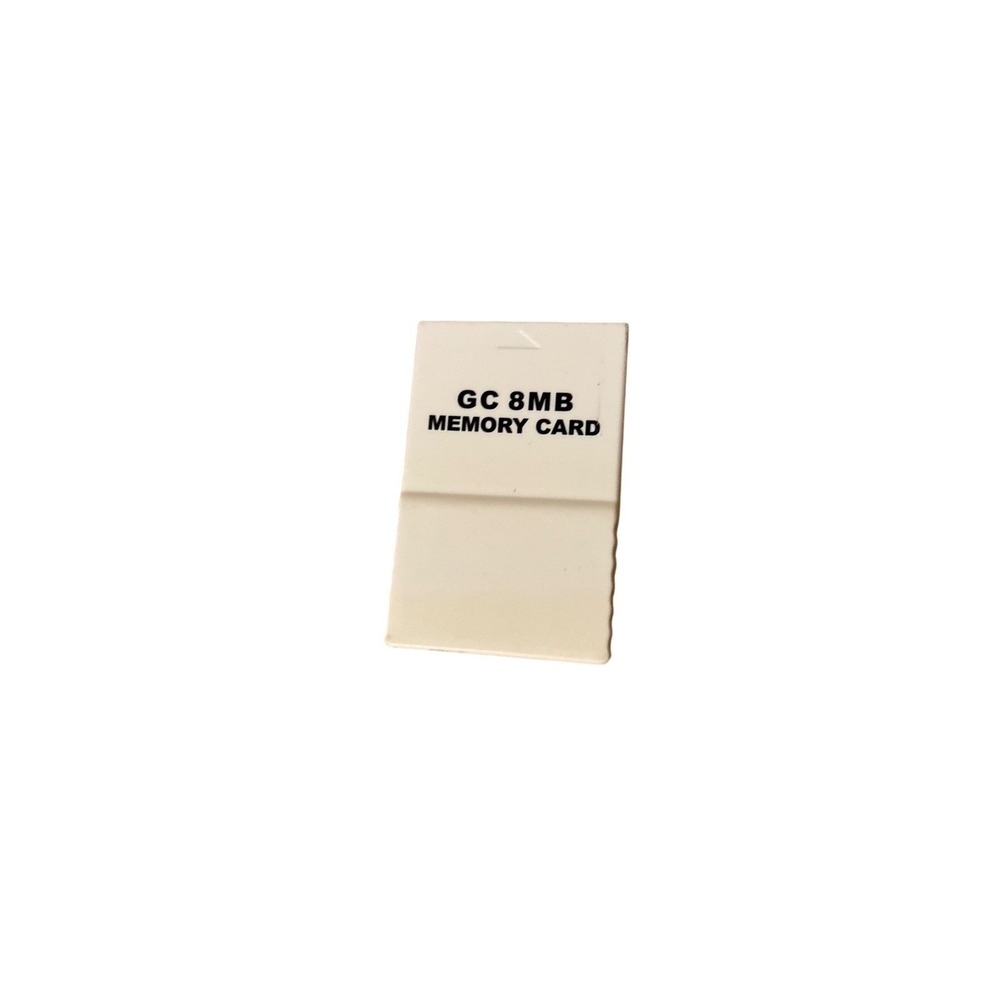 GC‎ 8MB Memory Card for Nintendo GameCube White Video Game Storage Accessory